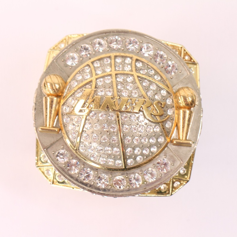 2010 Los Angeles Lakers NBA Championship Paperweight Ring Ticket Holder Prize